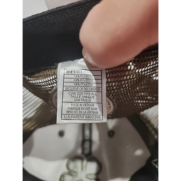 Black Cover Live Lucky Camo Cap Large/XLARGE Green Trucker Hat Mesh Back - Picture 7 of 9